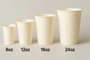 8 12 16 24oz paper cups