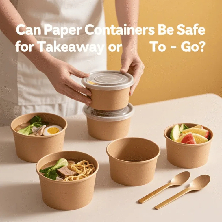 I contenitori di carta possono essere sicuri per l'asporto o per l'asporto?