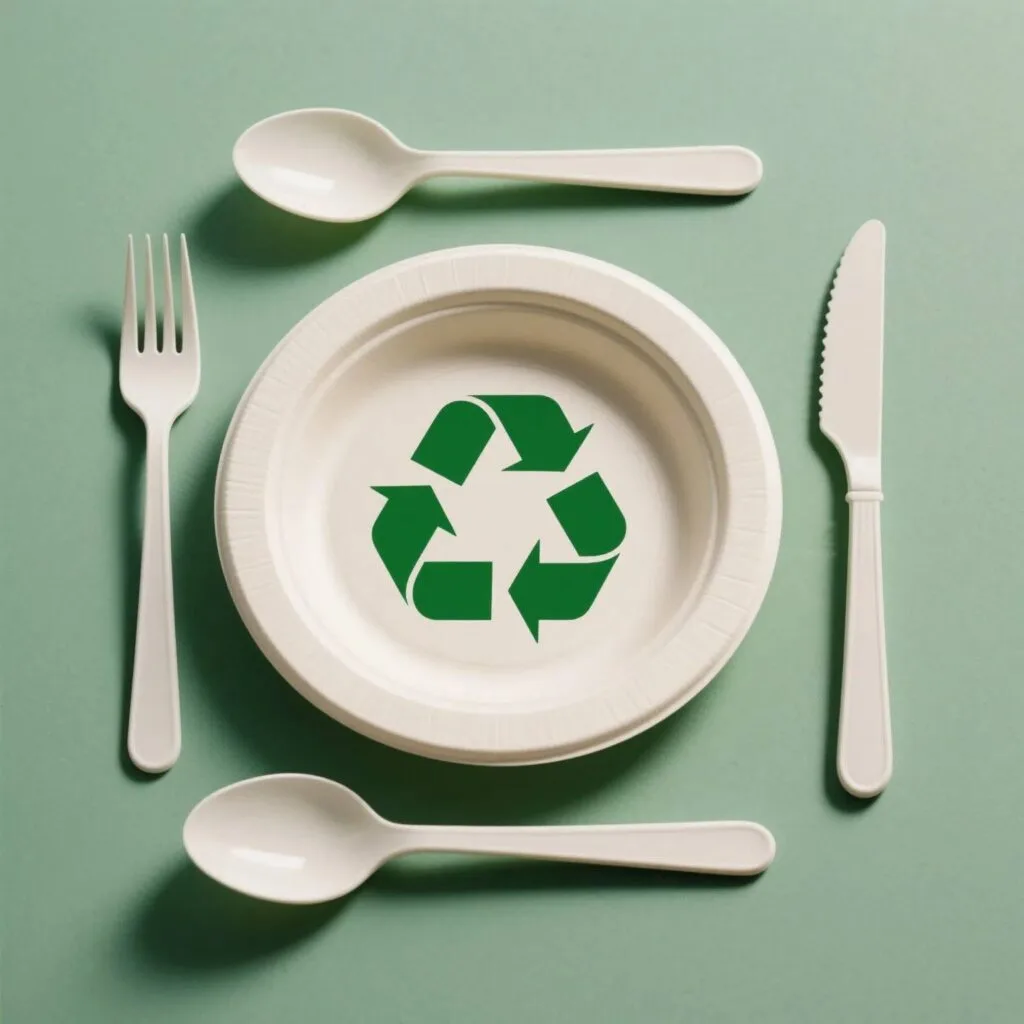 Umweltfreundliches Einweg-Besteck