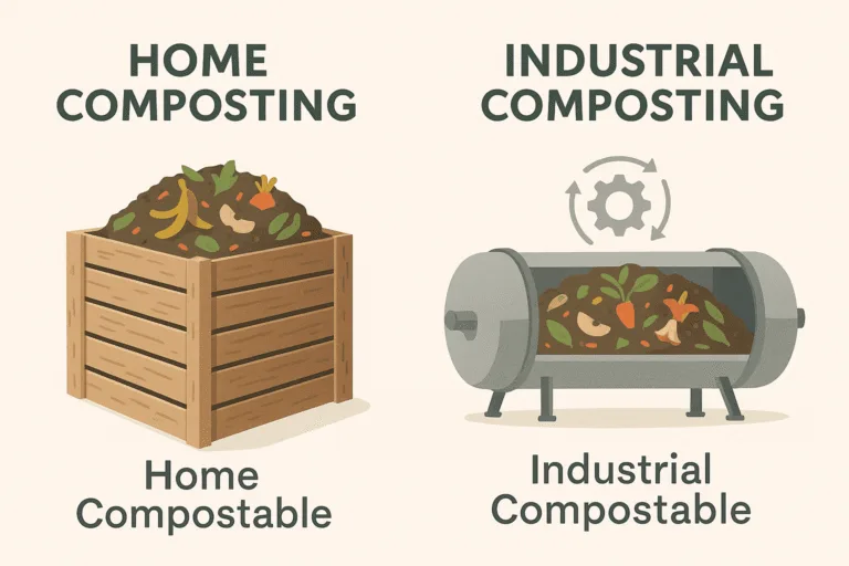 La bagassa è compostabile a livello domestico o industriale?