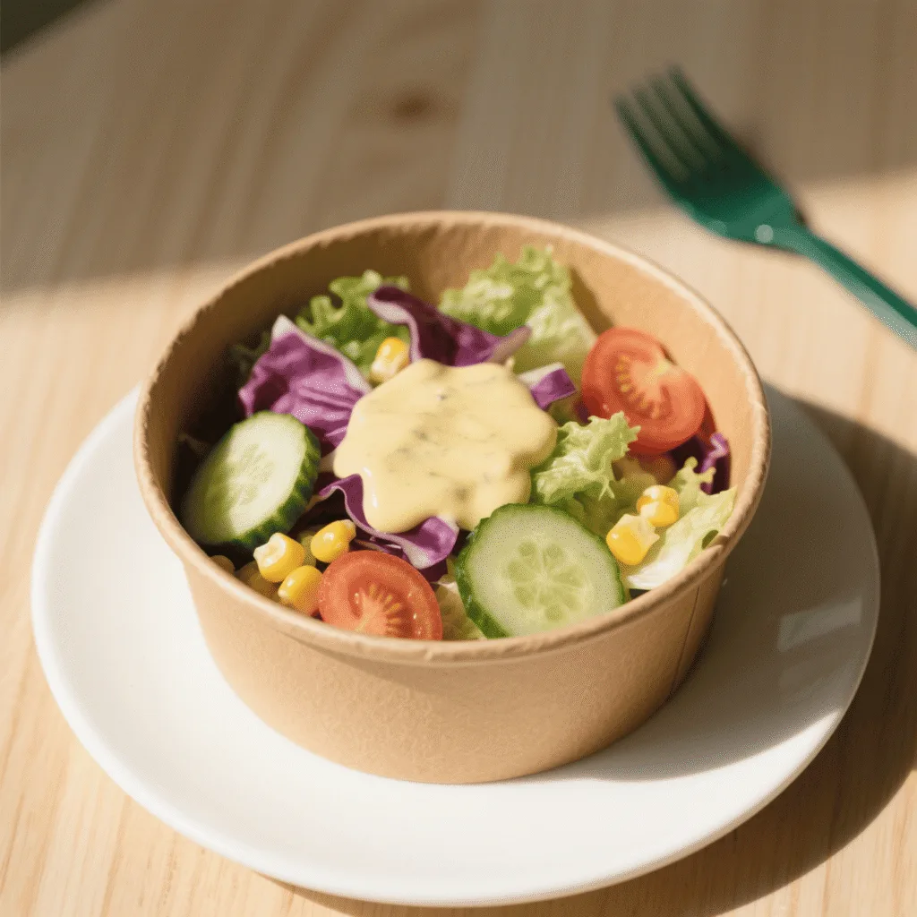 Салатница из крафт-бумаги