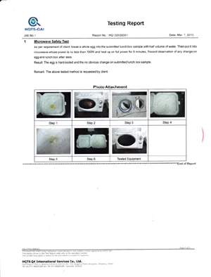Mircowave test report