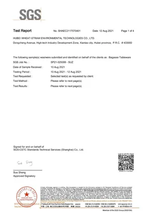 PFOA Free PFOS Free Certificate | Bioleader® Certificate