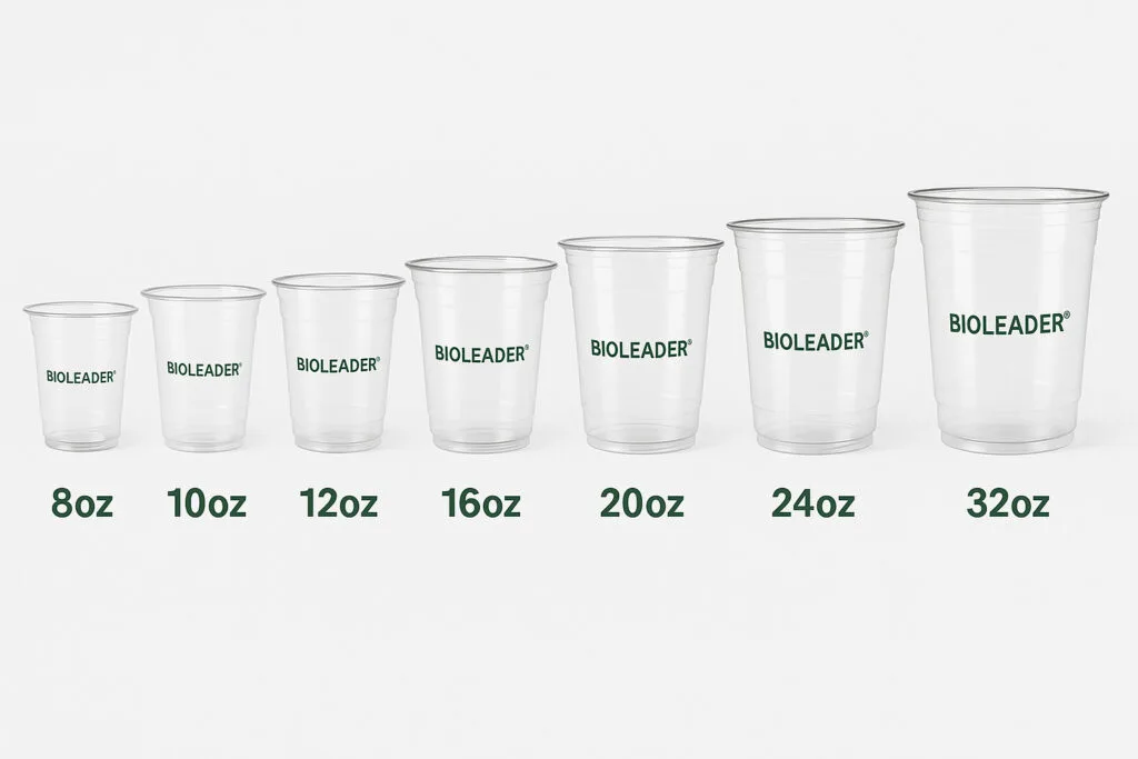 Vasos PLA de 8 32oz para todas sus necesidades de bebidas Vasos PLA de 8 32oz para todas sus necesidades de bebidas