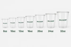 PLA Cups Size from 8 32oz for All Your Beverage Needs