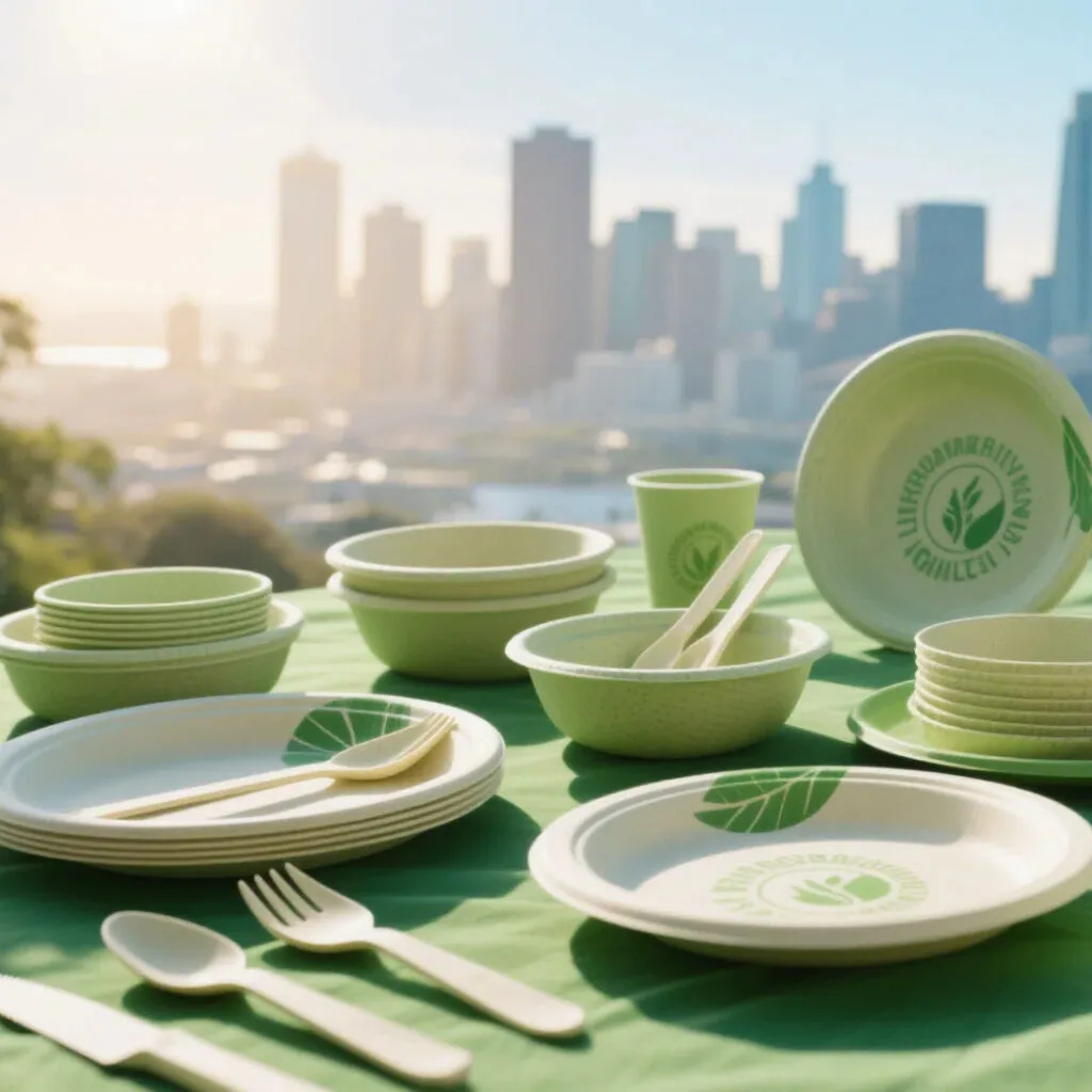 Cubiertos a base de plantas