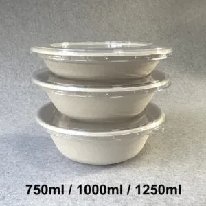 Bol de bagazo de caña de azúcar 750 1000 1250ml
