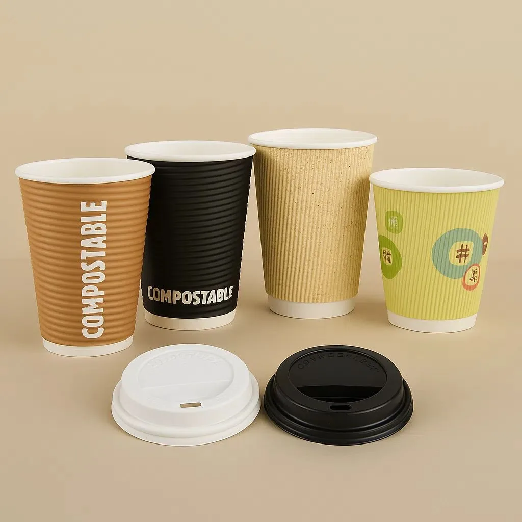 12oz Ripple Wall Coffee Cup