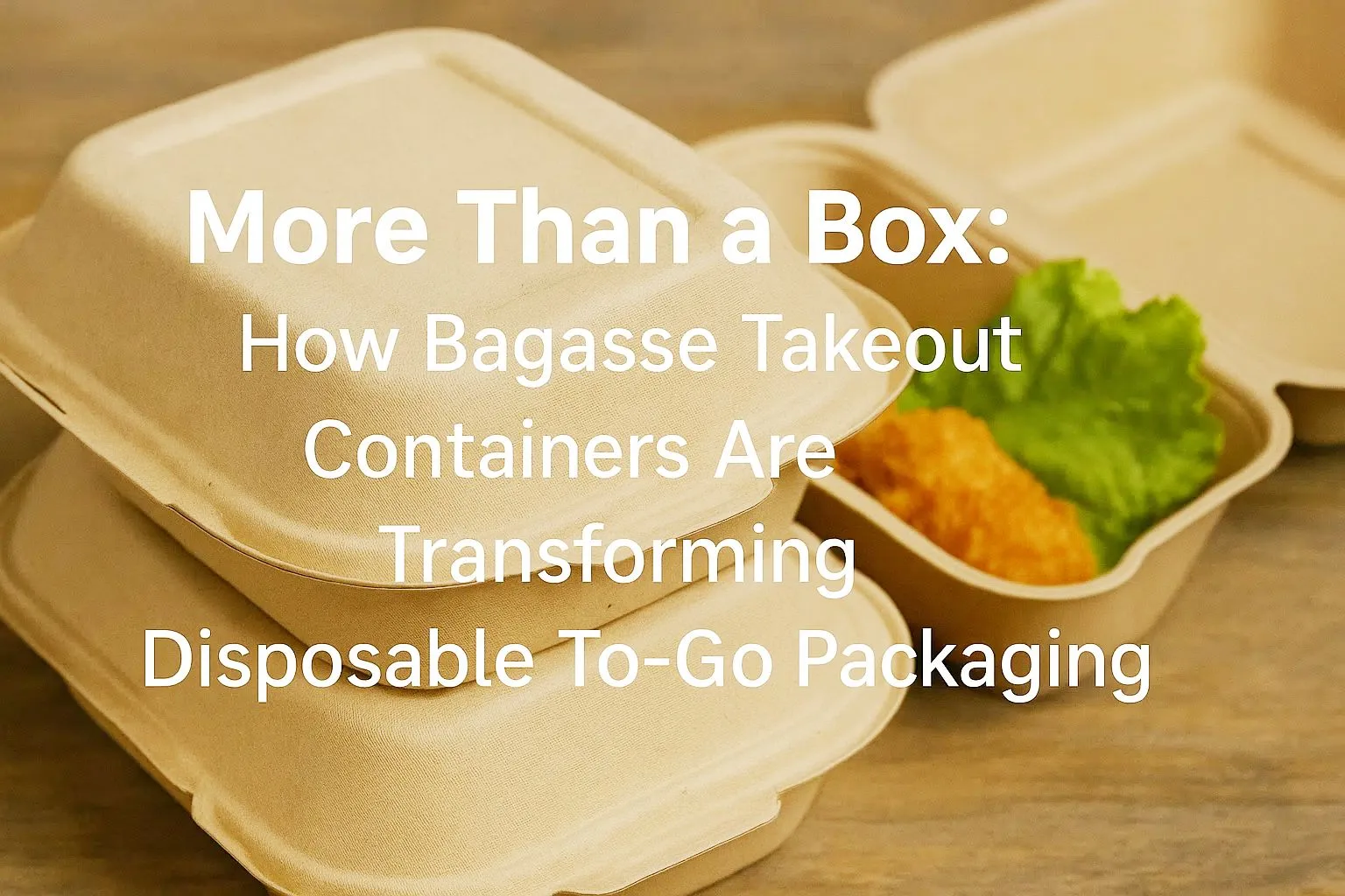 More Than a Box How Bagasse Takeout Containers Are Transforming Disposable To Go Packaging no lazy