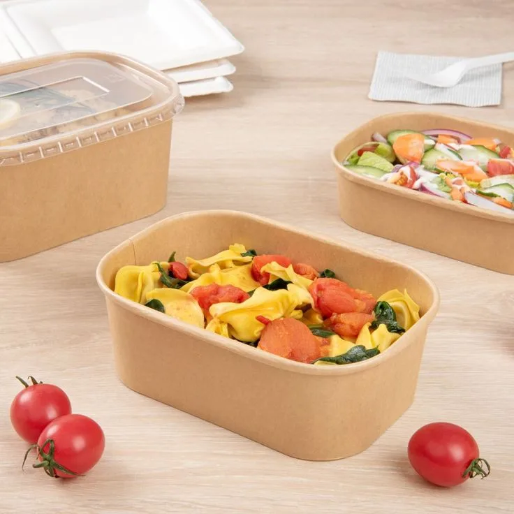Rectangular Kraft Paper Bowls