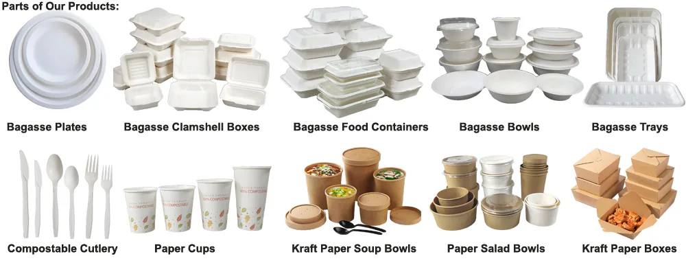 vajillas biodegradables