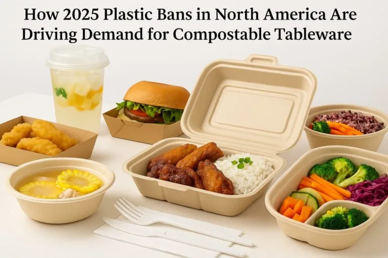 How 2025 Plastic Bans in North America Are Driving Demand for Compostable Tableware