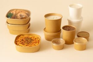 Tigelas e Recipientes de Papel Kraft
