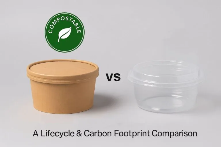 Kraftpapierschüsseln vs. Plastikschüsseln: Ein Vergleich von Lebenszyklus und Kohlenstoff-Fußabdruck