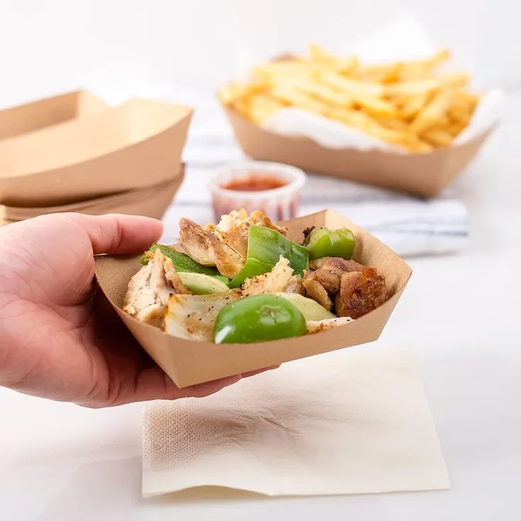 Kraft Paper Food Serving Trays