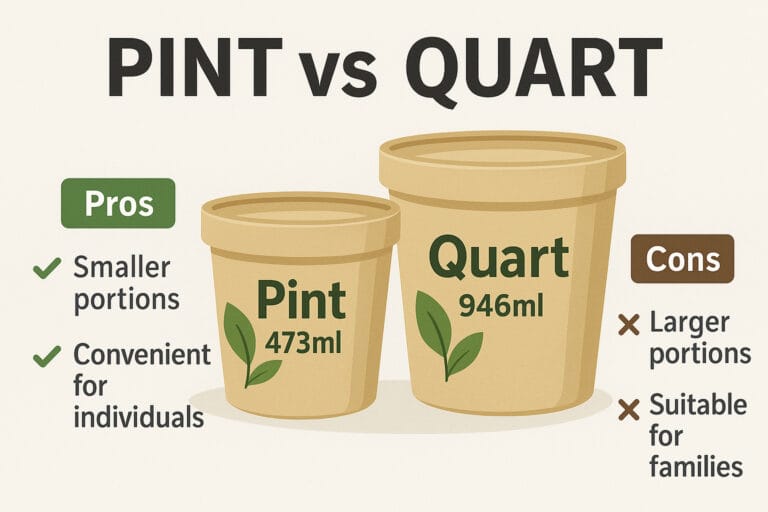 Pint vs Quart: The Ultimate Guide to Food Packaging Sizes, Conversions, and Eco-Friendly Choices