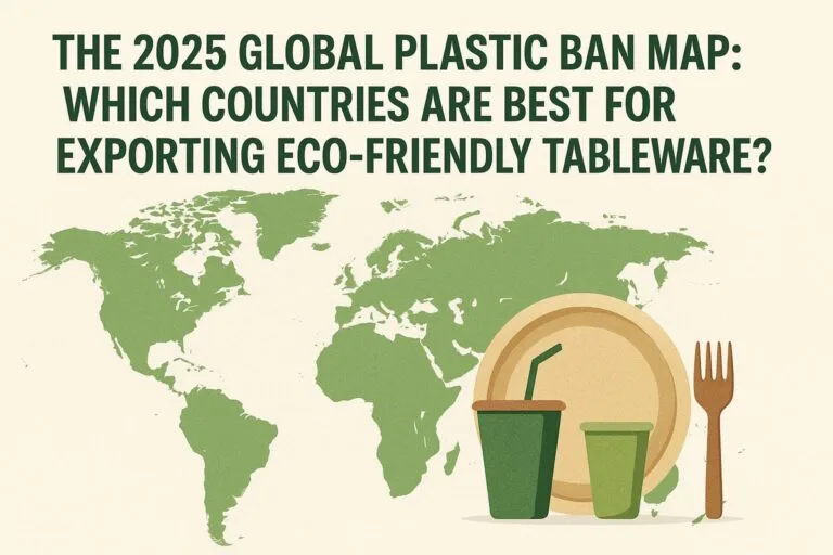 Die Karte zum weltweiten Plastikverbot 2025: Welche Länder sind am besten für den Export von umweltfreundlichem Geschirr geeignet?