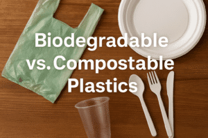 plásticos biodegradáveis e plásticos compostáveis