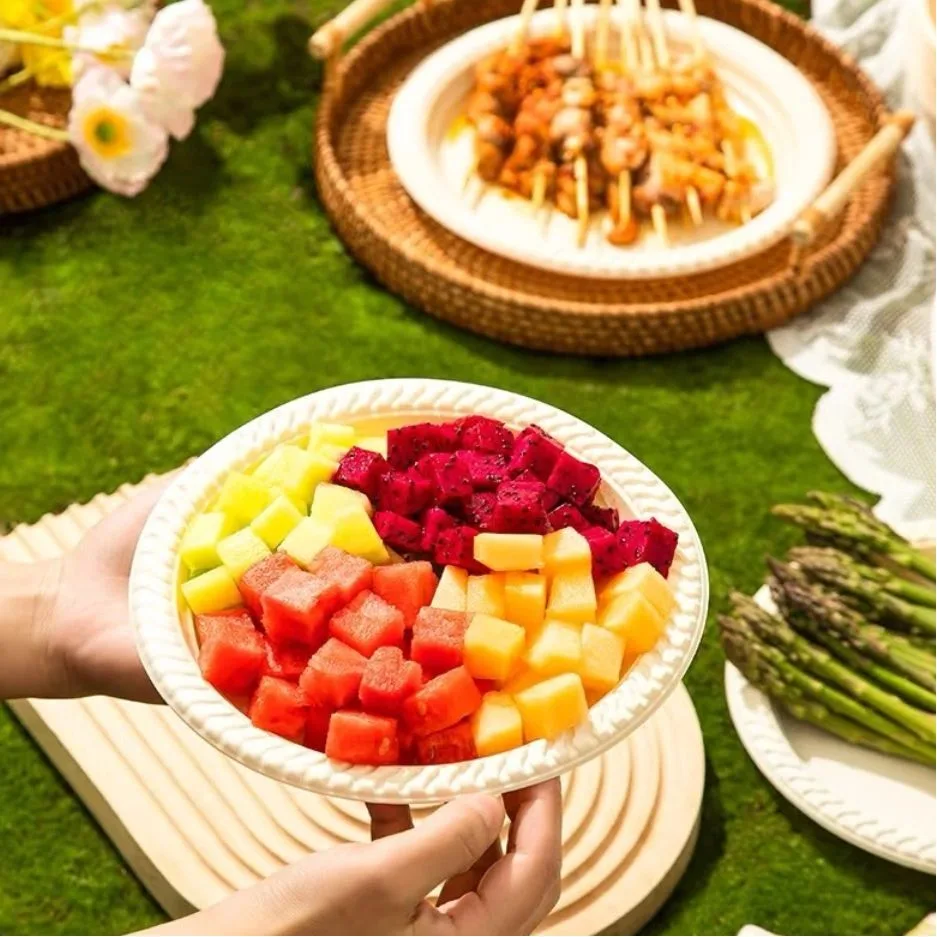 Biodegradable Cornstarch Plates