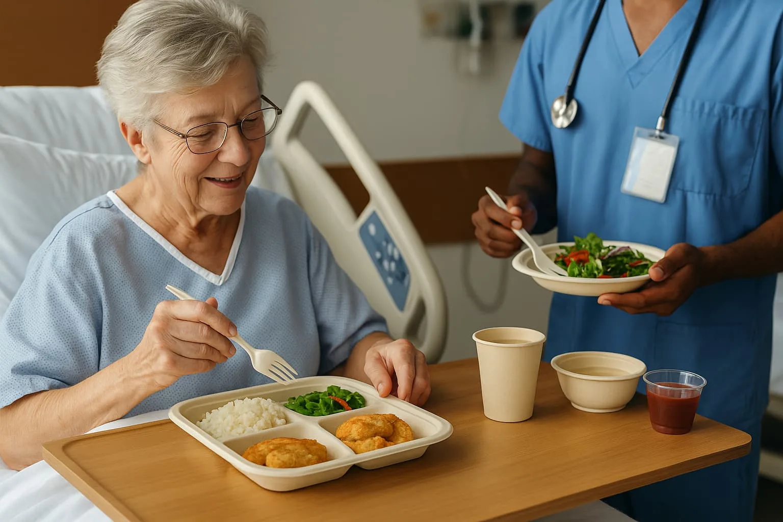 Ziekenhuizen zonder plastic Waarom de gezondheidszorg overstapt op composteerbaar servies no lazy