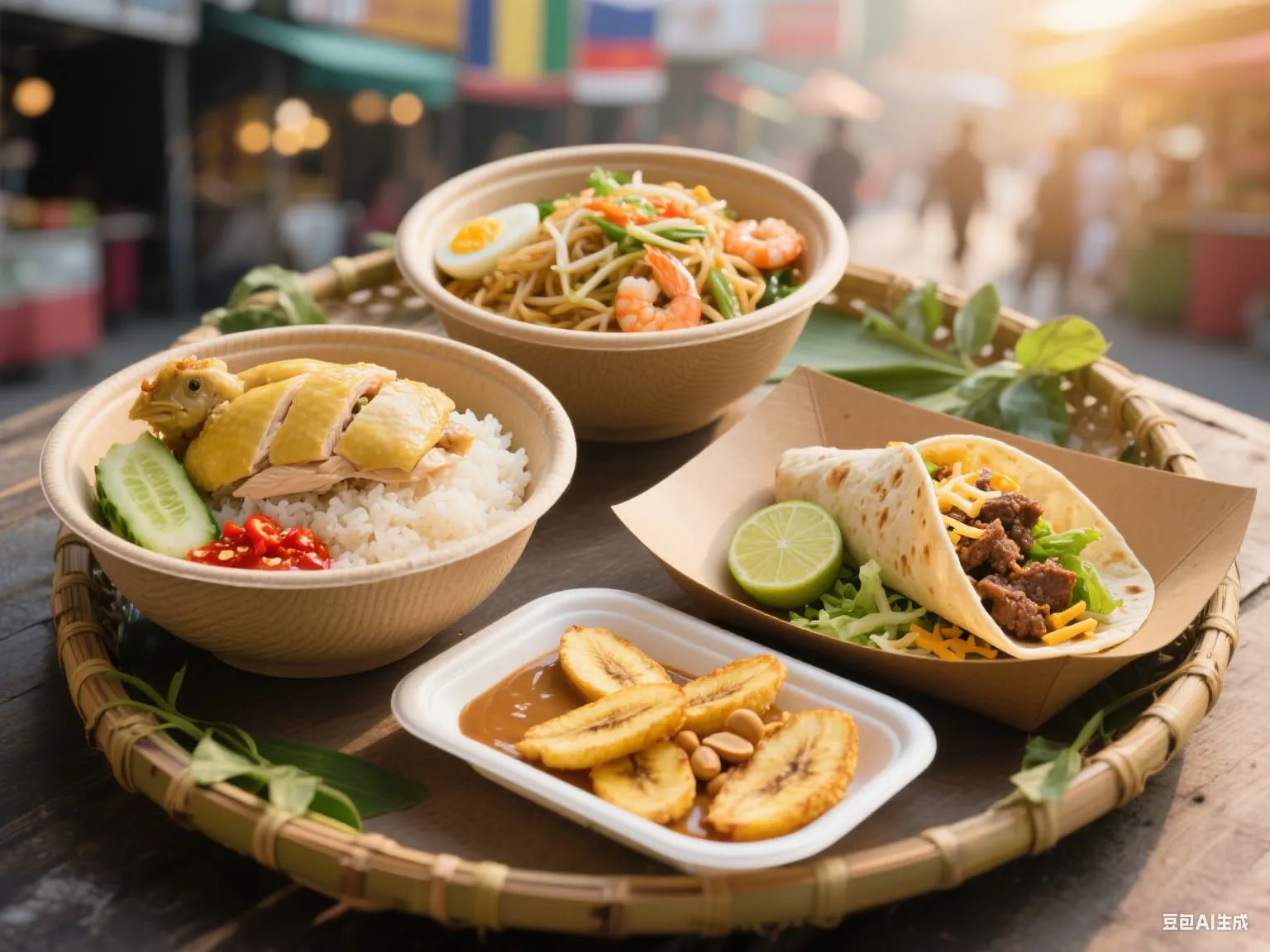 Comment les vendeurs d'aliments de rue s'adaptent aux emballages compostables Worldwide no lazy