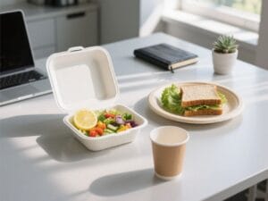 Zero Waste Inizia a Pranzo: Come gli Impiegati Stanno Guidando l'Ascesa delle Stoviglie Compostabili no lazy