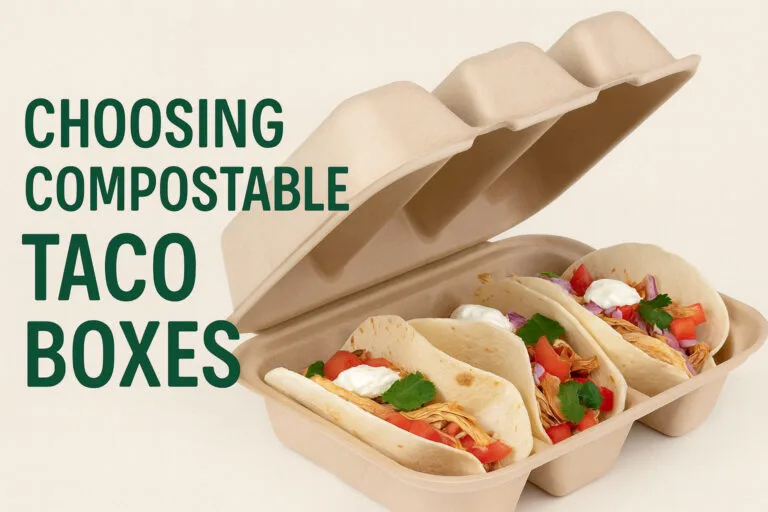 compostable taco box tray
