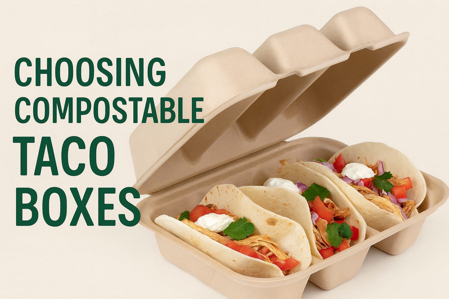 compostable taco box tray