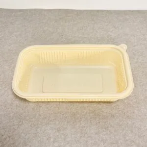 Cornstarch Food Container Tray With Lid 1000ml | Bioleader® Cornstarch Tableware Manufacturer
