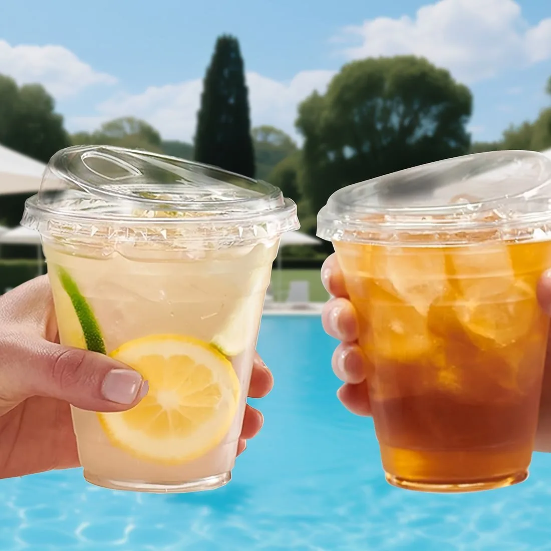 Bicchieri per bevande fredde biodegradabili e compostabili 12 da 16 oz.