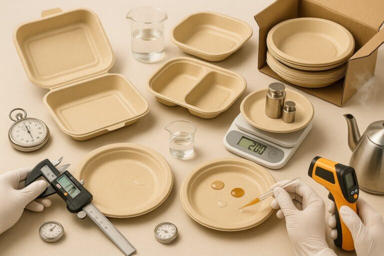 Buyer’s Guide: Sugarcane Bagasse Plates—Heat, Oil, Load & Compliance Explained