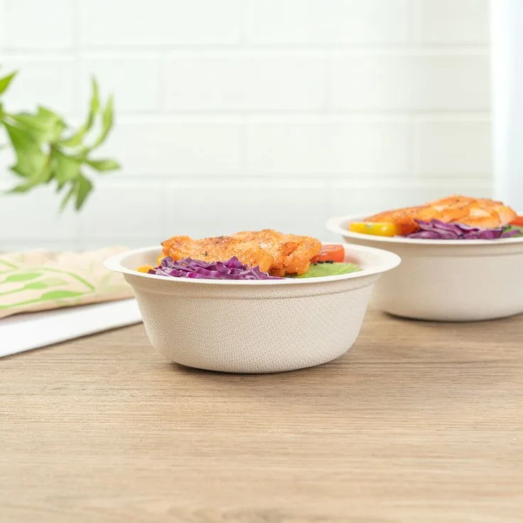 Eco products 32 oz sugarcane bowls compostable biodegradable tableware Bioleader