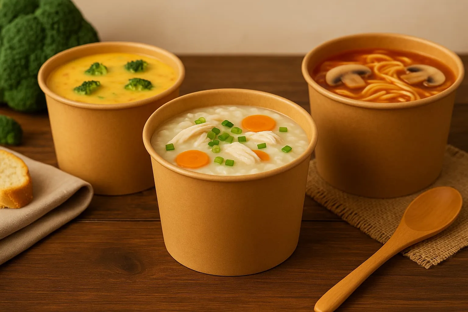 Kraft Soup Bowls Leakproof Microwave Safe Tested