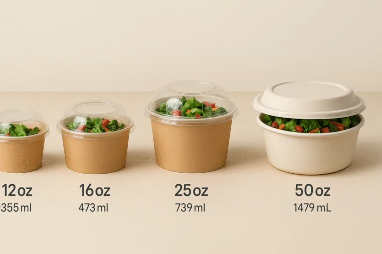 ¿Cuál es el mejor tamaño para una ensaladera de papel?