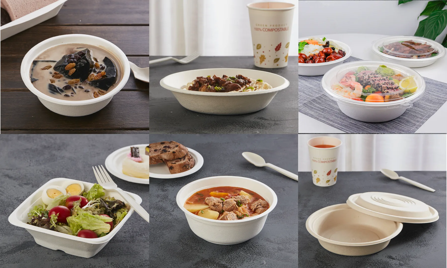 sugarcane bagasse bowls