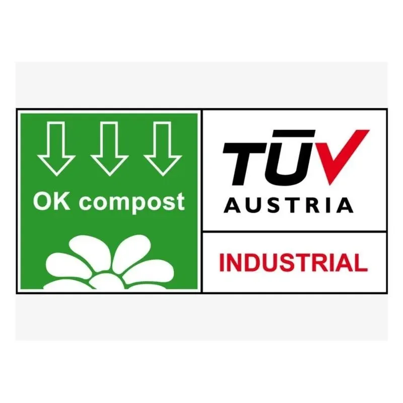 TÜV Austria OK Compost Home Certification Explained Close-up of TÜV Austria OK Compost Home certification label on eco-friendly packaging, symbolizing verified compostable and sustainable materials.