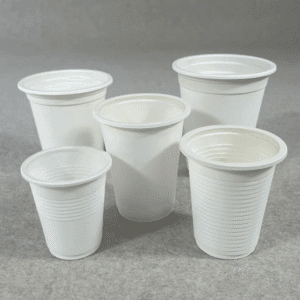 Copos de amido de milho Bioleader® - Copos de amido de milho biodegradáveis e compostáveis Tamanhos de 4 onças a 32 onças