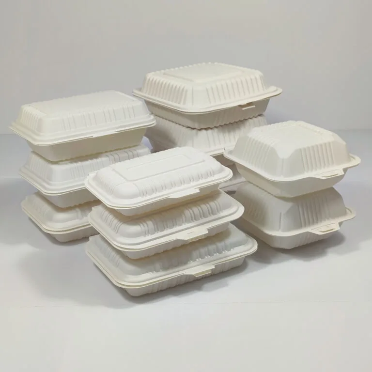 Bioleader® Cornstarch Clamshell – Compostable Cornware Food Boxes 400ml to 1800ml