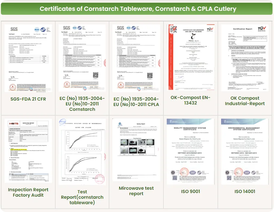 Bioleader certificaat maïszetmeel servies 1
