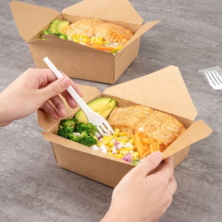 Caixa de papel ecológico para alimentos