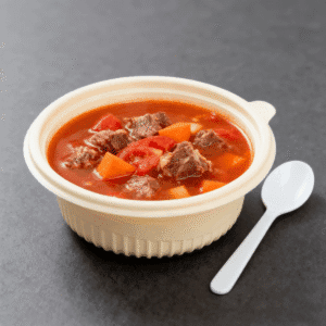 Bioleader® Tigelas de plástico biodegradáveis - tigelas de amido de milho compostáveis em vários tamanhos para utilização em takeaway e catering