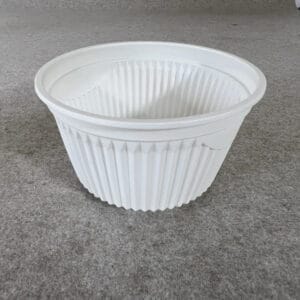 Taças de bioplástico feitas de amido de milho pelo fabricante de loiça biodegradável Bioleader