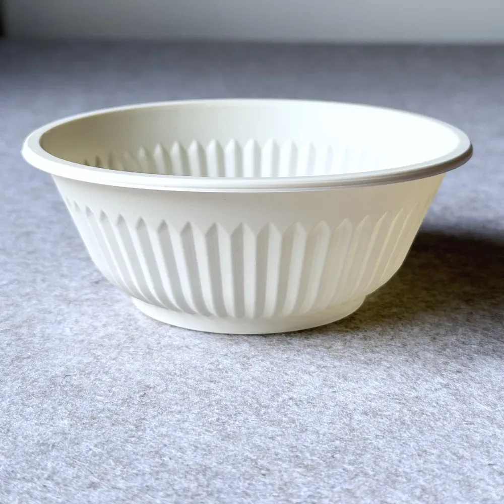Eco-friendly plastic bowls made from cornstarch in full sizes 8oz to 32oz by Bioleader