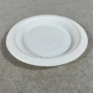 Platos de plástico desechables Bioleader® - platos compostables, ecológicos y duraderos para catering, restaurantes y eventos, tamaños 6-10 pulgadas