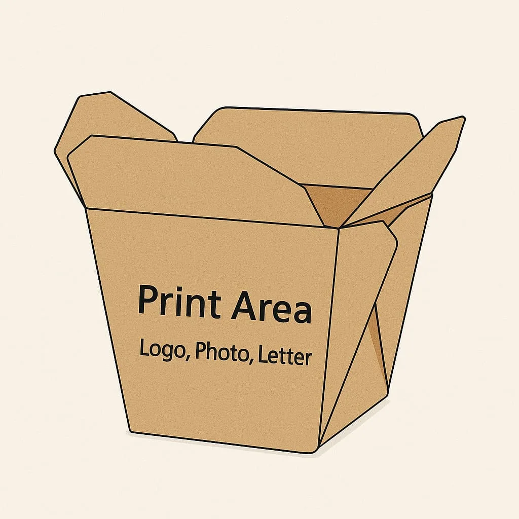 kraftpapier lebensmittelkarton druckbereich kundenspezifisches logo oem bioleader