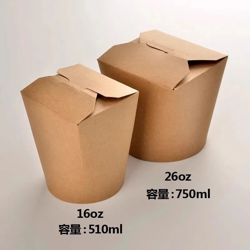 baldes de massa de papel caixas de comida kraft multi tamanho