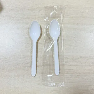 Kleine biologisch abbaubare Maisstärke-Löffel für Kuchen/Gelee/Eiscreme/Joghurt - 125mm/4.5inch-5inch
