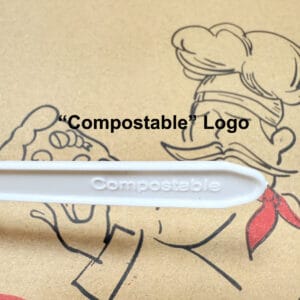 ケーキ/ゼリー/アイスクリーム/ヨーグルト用の小型生分解性プラスチックコーンスターチスプーン - 125mm/4.5inch-5inch