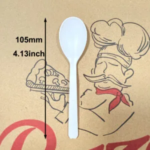 Cucchiaini in plastica compostabile CPLA per tè, caffè, gelato, yogurt - 105mm/4.2inch