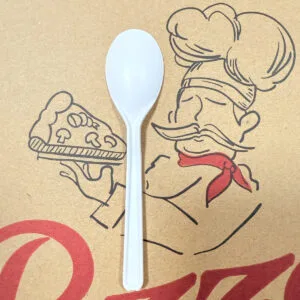 Cucchiaini in plastica compostabile CPLA per tè, caffè, gelato, yogurt - 105mm/4.2inch